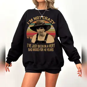 Steel Magnolias Ouiser Boudreaux 'I'm Not Crazy' Vintage Retro Unisex T-Shirt Steel Magnolias Inspired Tee 80s movie s Hoodied Classic Cotton Sweaters