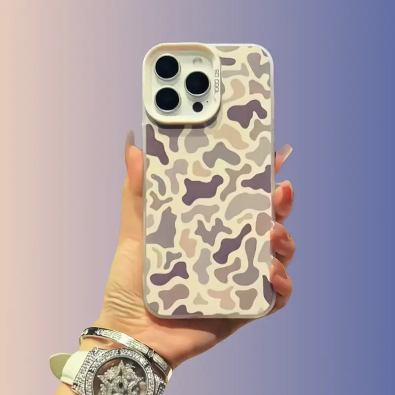 Vintage Patterned PC Plastic Cellphone Case - Premium Sitka Camo, Shockproof, Dustproof Protection for iPhone 7/8/Xs Max/11/12/13/14/15/16/17 Pro Max Plus, Affordable Anti-Fall Mobile Accessory