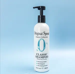 OriginalSprout Classic Shampoo 12oz Bottle - Moisturizing Botanicals for Gentle pH, Rosemary, Calendula & Arnica Infused, Vegan, No Soy & Gluten - Haircare