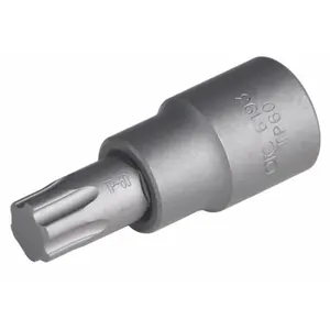 212 MAIN TP60 Torx Plus Bit - Square Drive, TP60 Type, Steel Construction, Natural Finish
