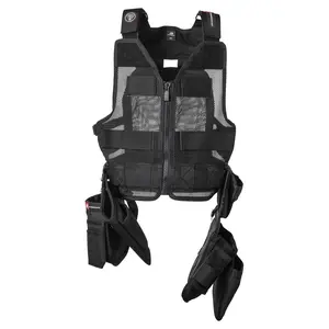 Diamondback Toolbelts Chopo '25 Low-Profile Vest System Protective Gear, Included Tool Holsters, Black