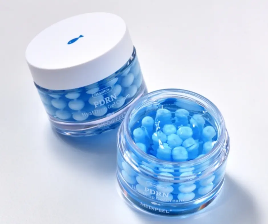 MEDI-PEEL Mooltox PDRN Hyal Drop Gel Cream, 50g Lotus-Infused Plant-Based Moisturizer with Hyaluronic Acid for Dewy Skin, Daily, Capsule, Hydrate, Gentle, Firming, Lightweight, Brightening, Skin Repair, Smoothing, Moisturizing, Adults, Hydrating, Amino Ac