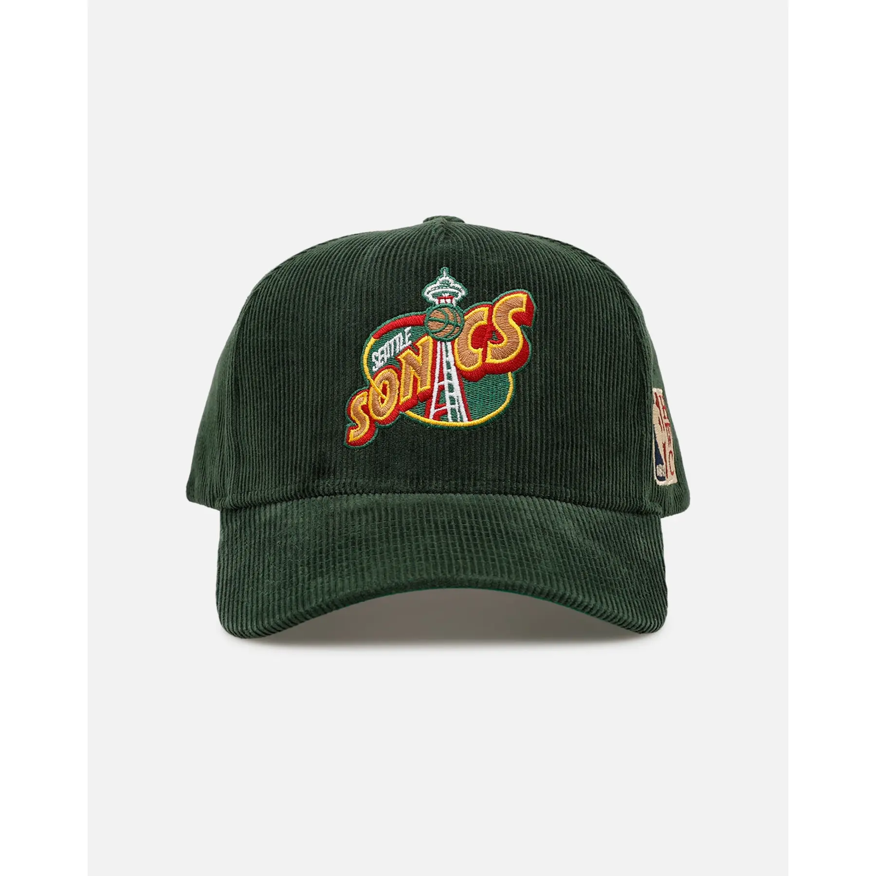 Mitchell & Ness Seattle SuperSonics 'Vintage Cord' Pro Pinch Snapback Green