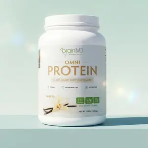 BrainMD -  OMNI Protein Vanilla - Supports Brain Health with Key Nutrients | Boosts Energy Caffeine-Free, Sugar Free - Net Wt. 1080g
