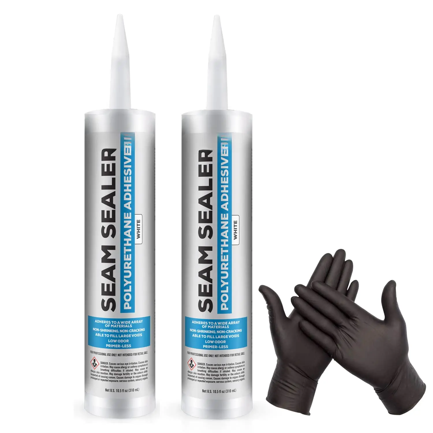 [2 Pack] Polyurethane Seam Sealer Automotive Compound Kit - Durable & Flexible Auto  Filler - Seam & Joint Compound for Bare or Painted Surfaces - Automotive Seam Sealer White - RV Roof Sealant