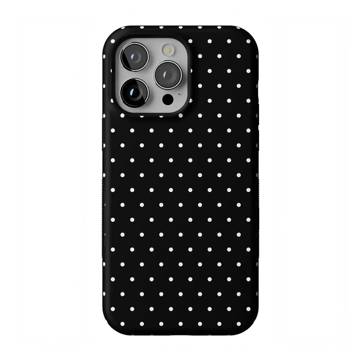 Casely iPhone 13 Pro Max Case | On the Dot | White Polka Dot | Bold Protective Design | Compatible with MagSafe