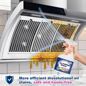 Power Degreaser & Multi-Surface Cleaner Spray for Kitchen Oven Pots Pans with Advanced Oil Stain Dissolving Technology Household Cleaning 1Pc