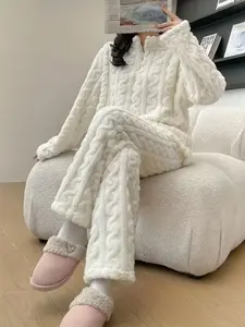 Warm Fleece Pajama Set, Winter Collection Women's