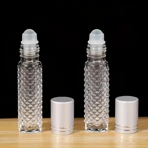 Empty Liquid Essence Roller Bottle, 2/3/5pcs Essential Oil Dispenser Bottle, Refillable Perfume Bottle, Portable Cosmetic Dispenser Bottle for Travel, Refillable Design, Canister