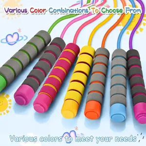 Jump Rope For Kids,Jump Rope Kids,Adjustable Soft Skipping Rope,Toddler Jump Rope With Skin-Friendly Foam Handles For Kids, Boys,Girls,Women, Men,Exercise Activity,Outdoor Fitness smart