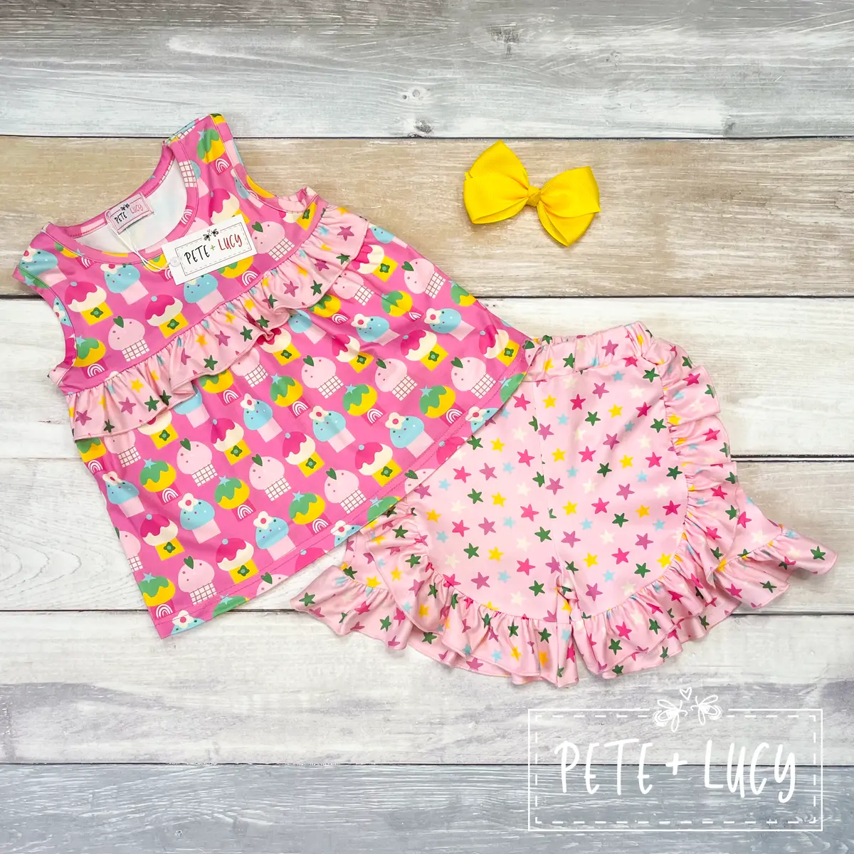 Cute As A Cupcake- Shorts Set