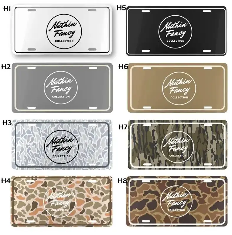 Camo Nuthin Fancy License Plate - Custom Camouflage Design for Car & Truck - Unique Vanity Plate for Outdoor Enthusiasts, Hunters & Nature Lovers - Durable & Stylish