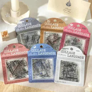 Vintage Corner Sticker, 1/6 Sets Scrapbooking & Journal Making Material Paper, DIY Decorative Sticker, Diary Sticker for Scrapbooking & Journal Making