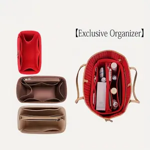 Felt Inset Bag Organizer For Nevrfull PM MM GM Multi-pocket Cosmetic Bag, Portable Inner Bag For Tote Handbag