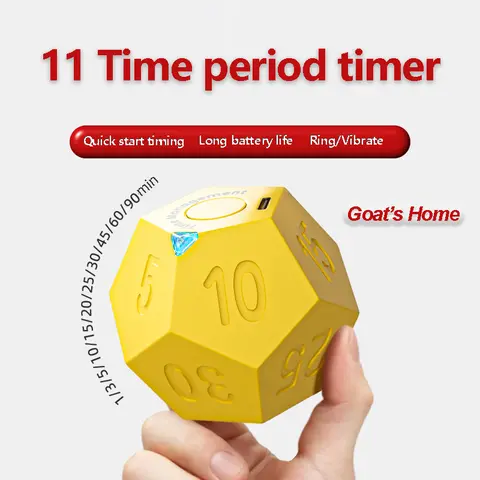 Flip Timer, Cube Timer, Multi Purpose Timers for time management, Self-Discipline Timer. Kitchen Utensils, Holiday Season Gift, Christmas Gift. Kitchenware