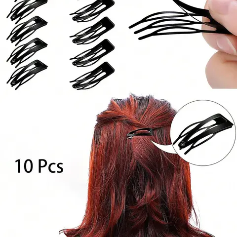 10pcs Black Metal Bobby Pins Hair Clips Hair Styling Tool For Women's Everyday, Party, Holiday Claw Clips Hair Claws Hair Barrettes, School Stuff, Hair Accessories, Head Accessories, Hairpin, Hair Decor, Hair Bun Accessories, Hair Style Accessory