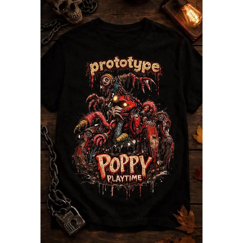 The Prototype Poppy Playtime T-shirt the First Creation, Poppy