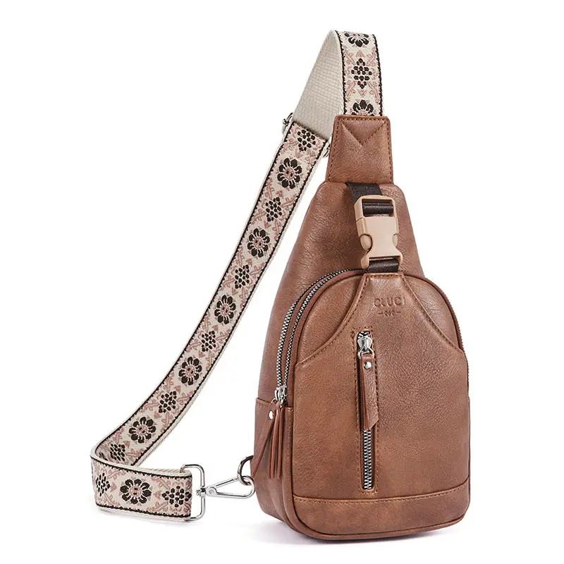 CLUCI falldealsforyou Crossbody Bags for Women and men Small Cross body Bags for Women 2025 Leather Sling Backpack Adjustable Shoulder Strap and Light