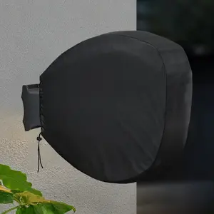Wall mounted retractable hose reel cover with hose turntable cover
