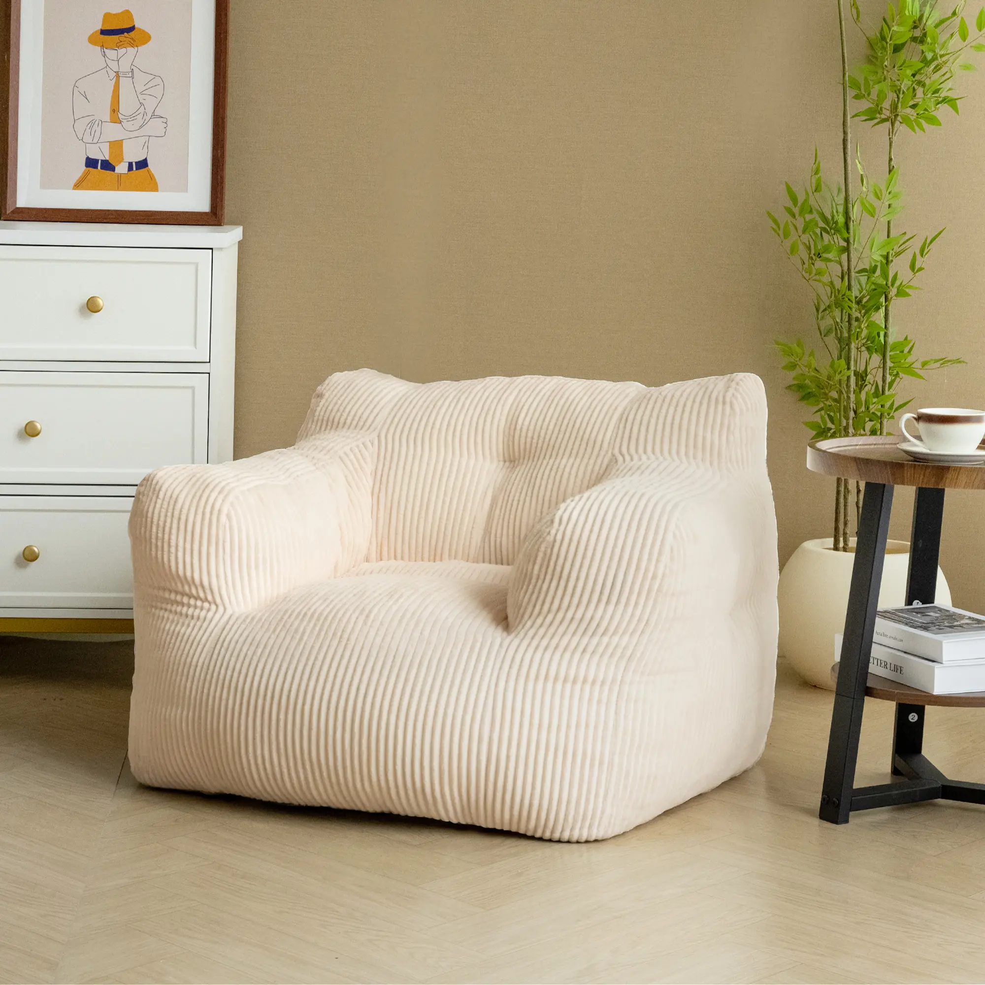 Single sofa-White