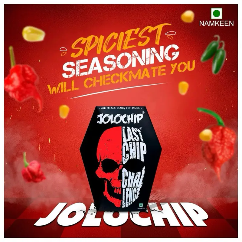 Jolo Chips. Carolina Reaper Challenge: Last Chip Standing! Single Ultra-Spicy Chip (Extreme Heat)