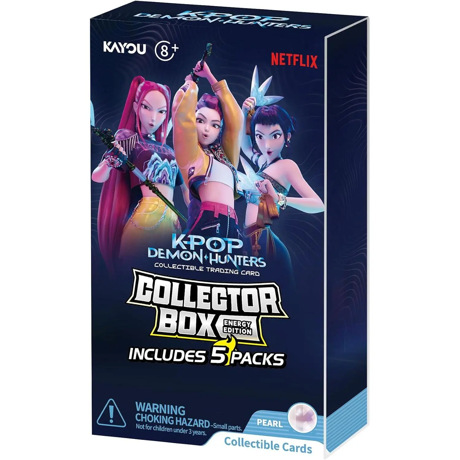 KAYOU Kpop Demon Hunters Collectible Trading Cards Energy Edition - Collector Box 5 Packs