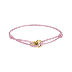 WEWA CORD FONDANT PINK CHIP BRACELET