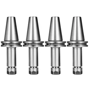 【Spotlight Day】VEVOR 4Pcs CAT40 Tool Holder ER16 Collet Chuck Set length 100mm Chuck Tool Holder Set Mill Holder for CNC Engraving Machine Milling Lathe(4Pcs CAT40 ER16 100mm)