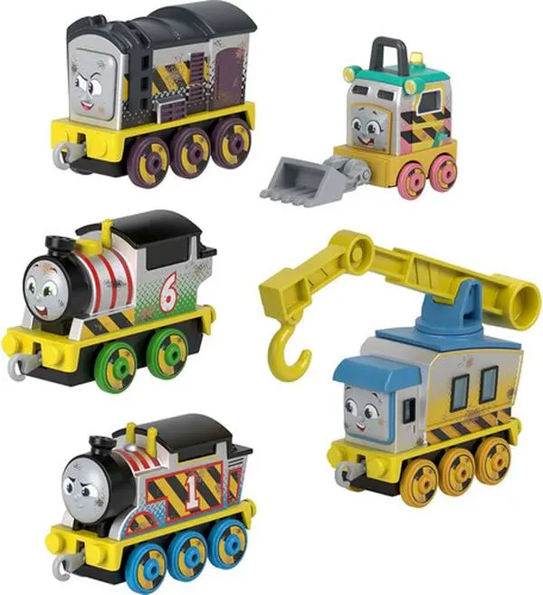 Thomas & Friends Construction Crew 5-Piece Diecast Metal Toy Train & Vehicle Set  [COLLECTIBLES] Train, Fine Motor Skills, 3 - 4 Years