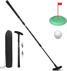 Adjustable Golf Putter Set with Golf Ball, Putting Cup and Storage Bag - Portable & Easy to Store,  for Mini Golf Courses, Ideal  for Beginners, Juniors, Youth & Seniors