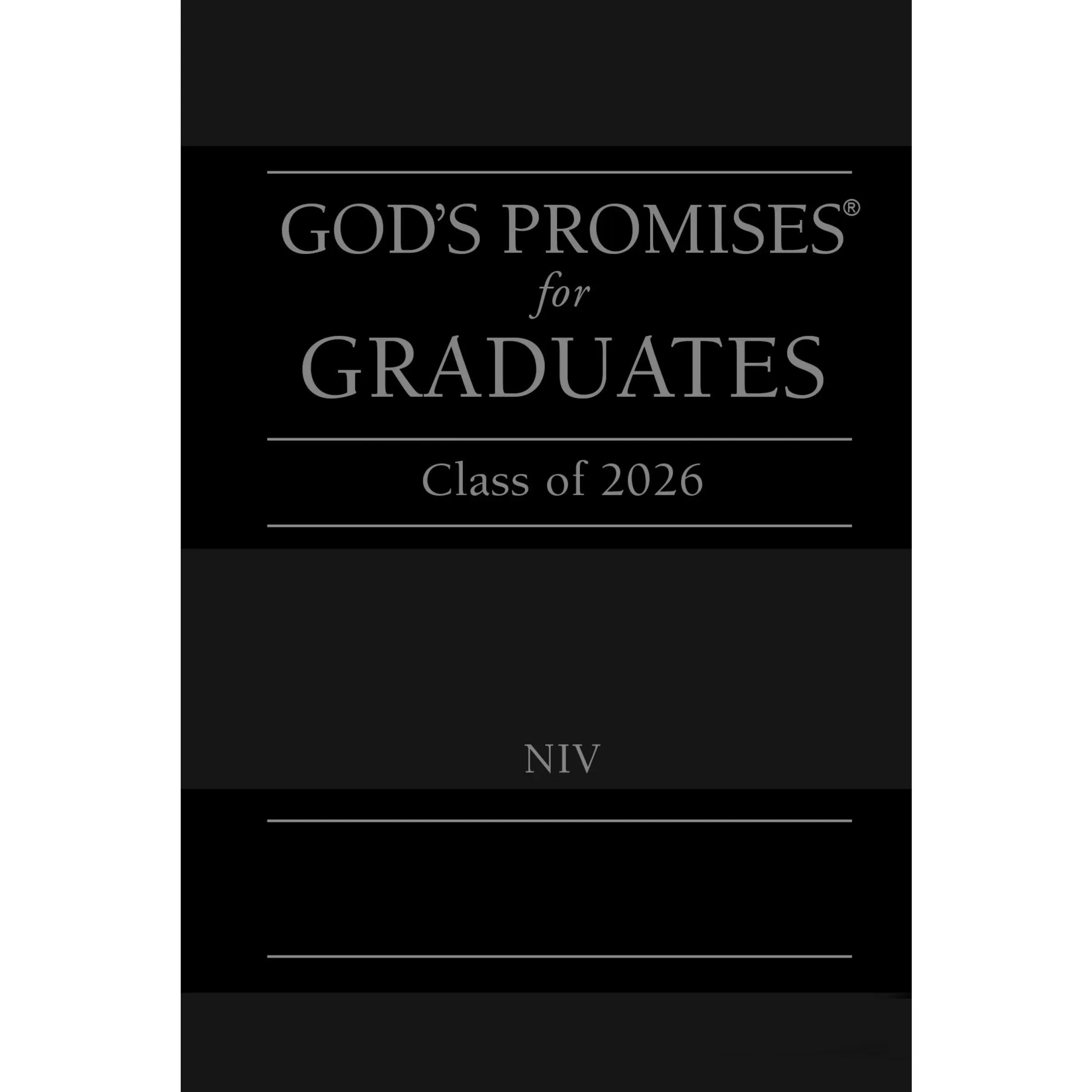 God's Promises for Graduates: Class of 2026 - Black NIV: New International Version (God's Promises®) by Jack Countryman [Hardback Book]