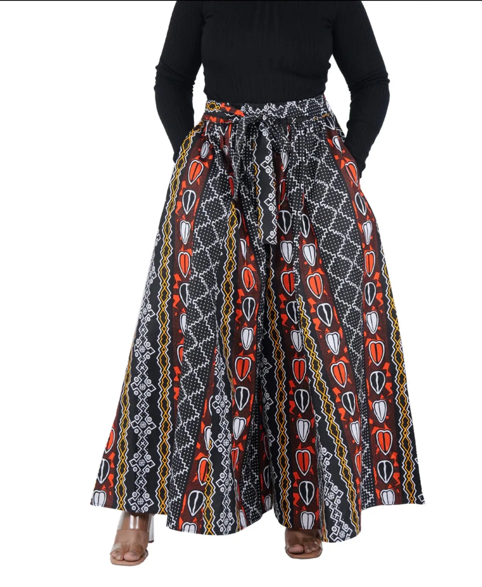 African Inspired Ankara Print Palazzo Pants