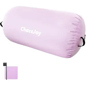 Inflatable Air Barrel Tumbling Roller for Cheerleading Gymnastics Home Training Perfect for Back Handspring Practice Tumbling Drills for Kids Adults Includes Repair Kit