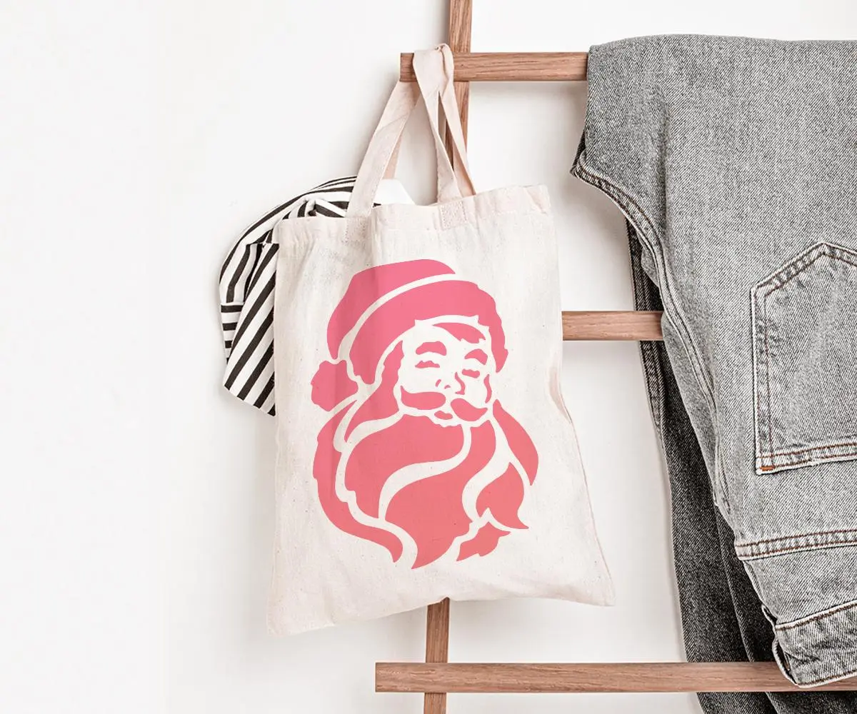 Santa Head Stencil - Art and Wall Stencil