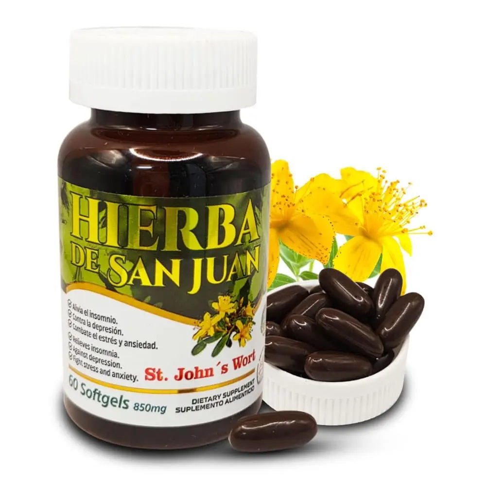 Hierba De San Juan Suplemento Natural 60 Softgels 850 Mg – Hierba de San Juan Suplemento Natural (60 Softgels, 850 mg)