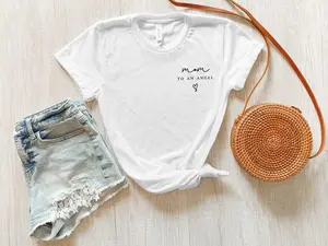 Mom to an Angel Shirt, Angel Mama Shirt, Grieve Mother, Pregnancy Loss Shirt, Miscarriage Keepsake, Baby Loss Tee, Baby Remembrance Shirt