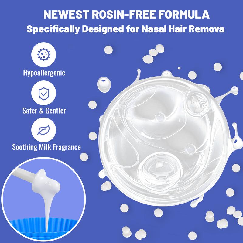 Nose Wax Kit Nose Hair Removal Wax Kit For Men & Women I Safe Waxingl 30 Applicators Guards | 15-20 Times Usage Body Care Smooth Hair Wax