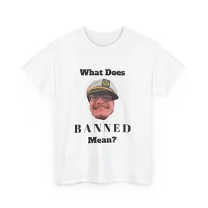 Josh Block WordofTshirts BANNED Funny  - Unisex Heavy Cotton Tee
