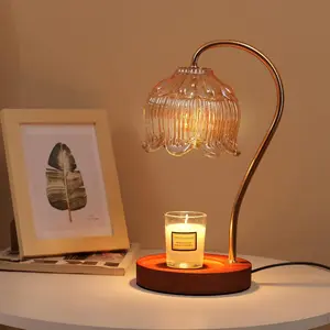 Dimmable Lotus Candle Warmer Lamp With Timer, Electric Wax Melter Lamp, Perfect Gift For Mom Women Home Decor