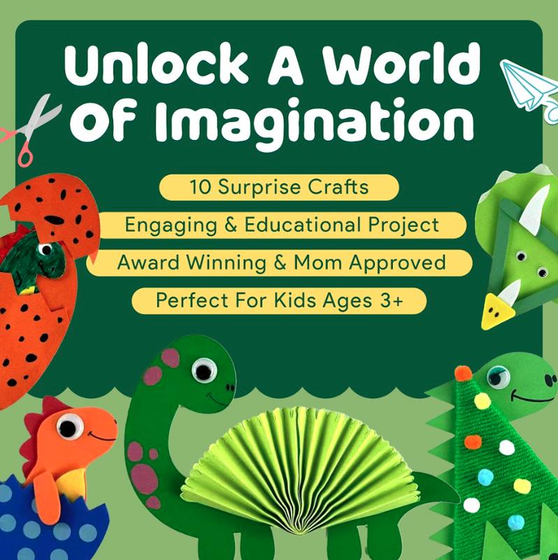 Mumaloo Craft Box for Kids Ages 3-8 – 10 Mess-Free Arts & Crafts Activities, DIY Toys with All Materials Included – Boosts Creativity & Fine Motor Skills