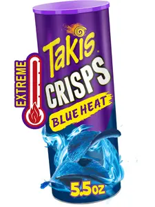 Barcel Takis Crisps Blue Heat Can 155.92Gr x 15ct
