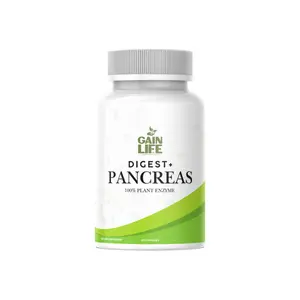 Gain Life Digest + Pancreas 100% Plant Enzyme Vitamin Dietary Supplement