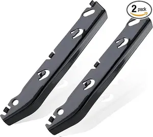 Front Bumper Bracket Left and Right Side Iron Hold Mount Compatible with BM 3 Series E90 2006-2012, Black, 1 Pair