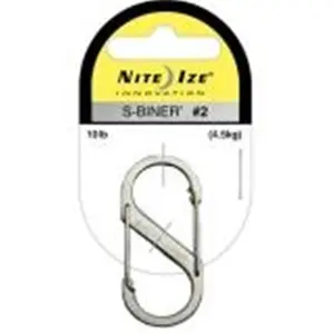 Niteize  Nite Ize S-Biner Size 2 Carry Biner - 0.87 in. - Stainless Steel - 6 - Pack