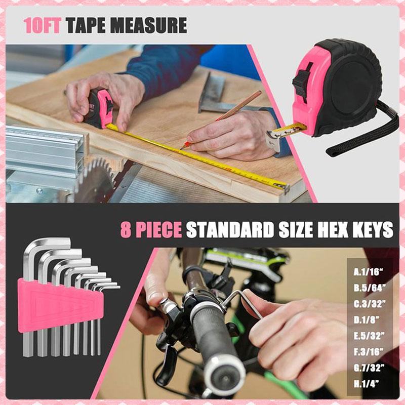 39 Piece General Household Tool Set in Toolbox Storage Case with Essential Hand Tools for Everyday Home Repairs, DIY and Crafts 39 Piece General Household Tool Set in Toolbox Storage Case with Essential Hand Tools for Everyday Home Repairs, DIY and Crafts