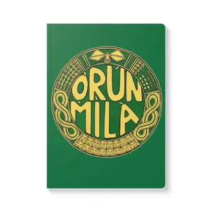 Orunmila symbol journal  | softcover  notebook , yoruba ,ifa ,spiritual  design ,libreta de ita