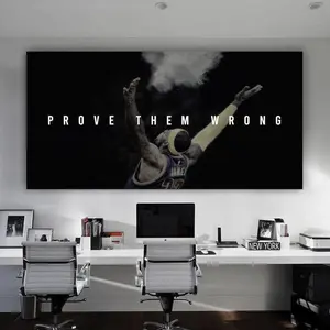 [UNFRAMED POSTER] Lebron James Poster Prove Them Wrong Wall Art Landscape Modern Office Decor Basketball Wall Art Motivational Canvas Inspiring Sign
