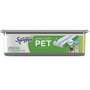 Swiffer Sweeper Heavy Duty Pet Wet Mop Cloths, Fresh Scent, 20 Count