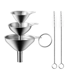 Metal Mini Funnel Set for Perfume & Essential Oils Transfer, Portable & Easy-To-Use Liquid Dispenser Accessories, No Alcohol
