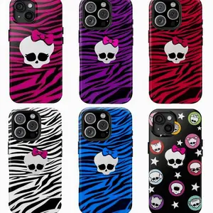 Monster High Phone Case, Trendy Phone Case For Iphone 16 15 14 13 12 11 Pro Max Plus X SE, Samsung S25 S24 S23 S22 S21 Ultra Gifts For Fans Men Women H